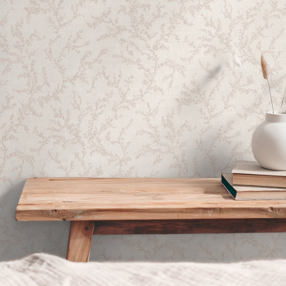 Hygge Home Trailing Vines Motif In Pink Galerie Wallcoverings Gg82119 3