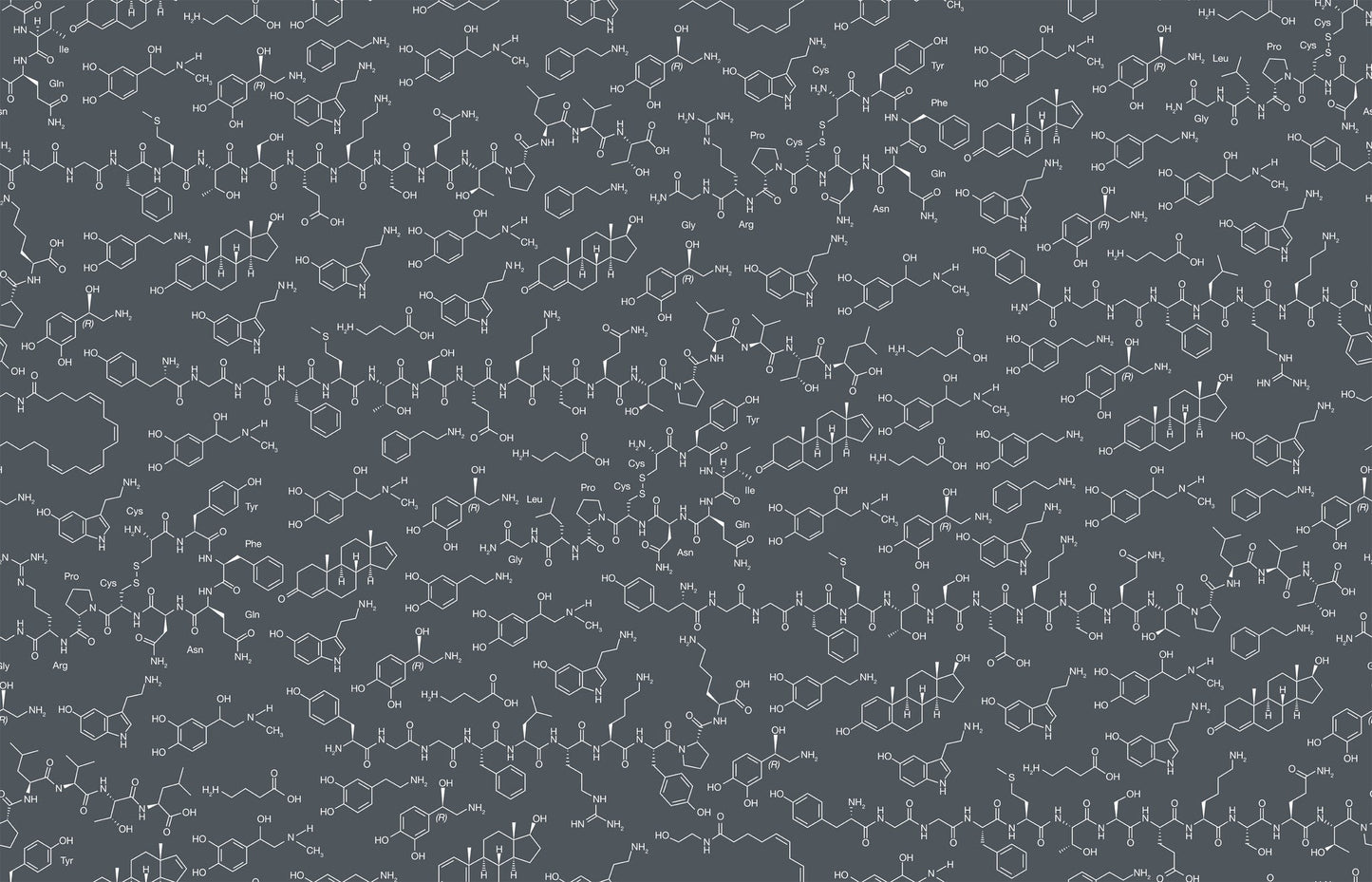 Love Molecules Wallpaper in Chalk design by Aimee Wilder