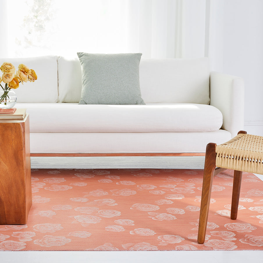 Rosette Burnt Coral Rug Chilewich Chw 201098 002 5