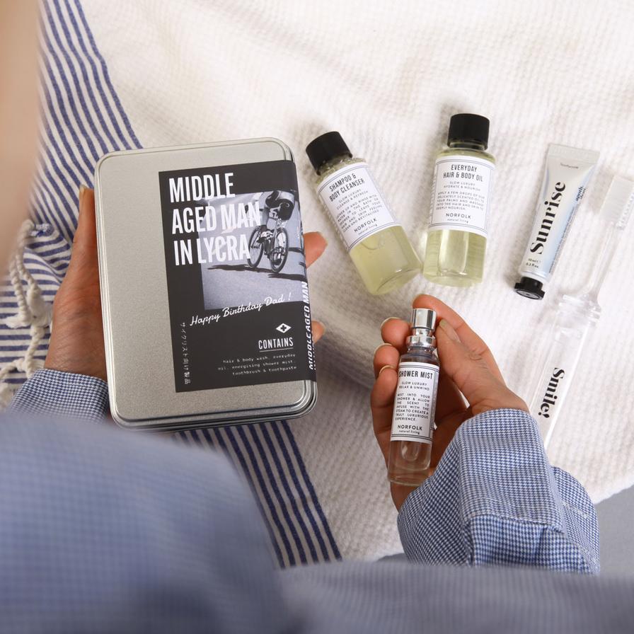 middle aged man in lycra design by mens society 3