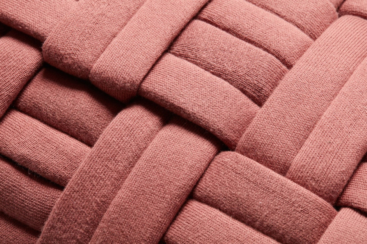 Woven Pink Pillow - Open Box 3