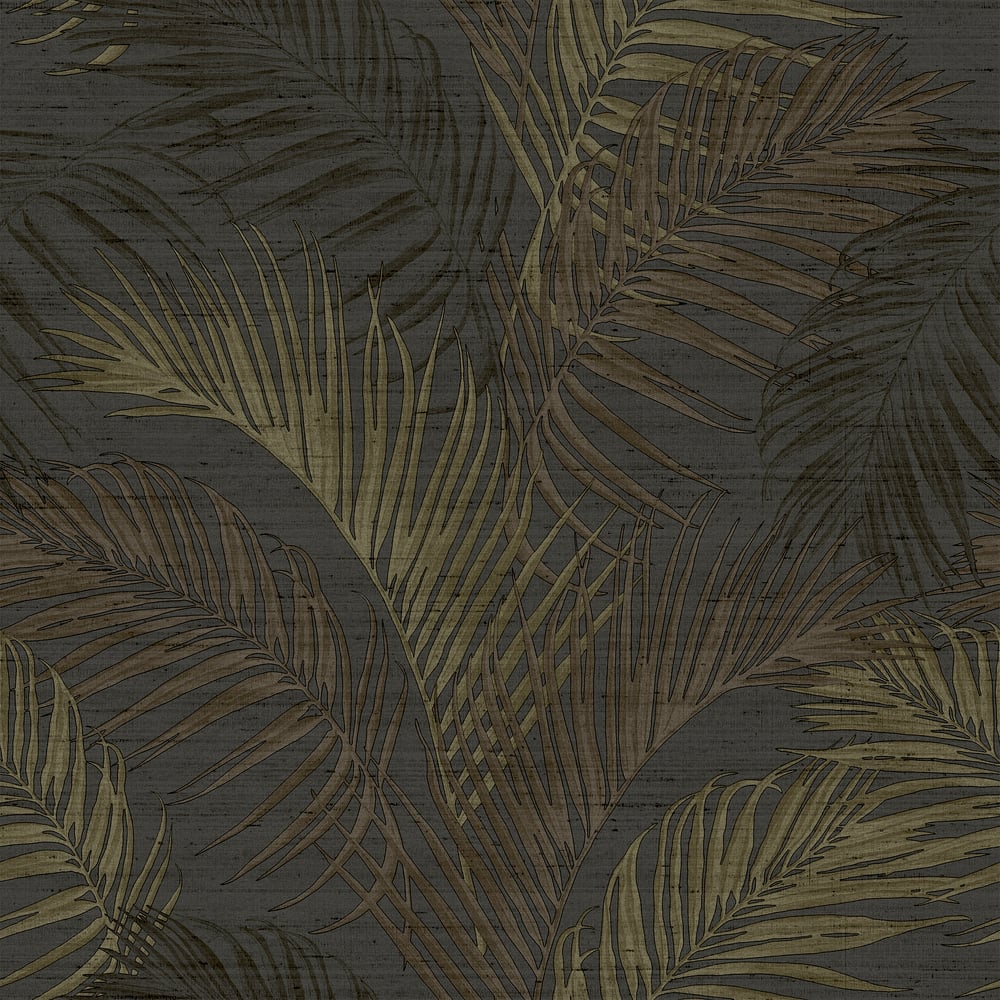 Sample Synergy Felce Tonale Wallpaper in Black