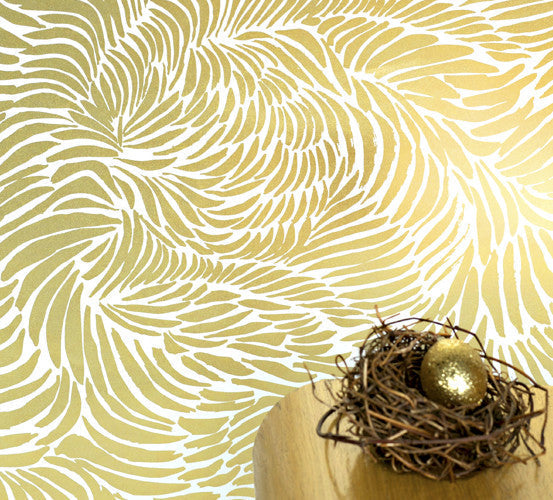 Plume Wallpaper design by Jill Malek