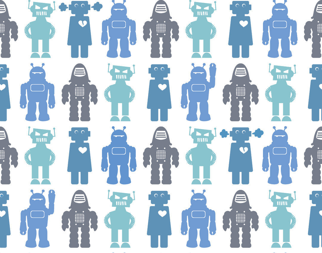 Robots Wallpaper in Sky design by Aimee Wilder