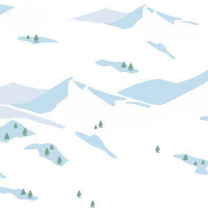 Snowscene Wallpaper in Avalanche design by Aimee Wilder