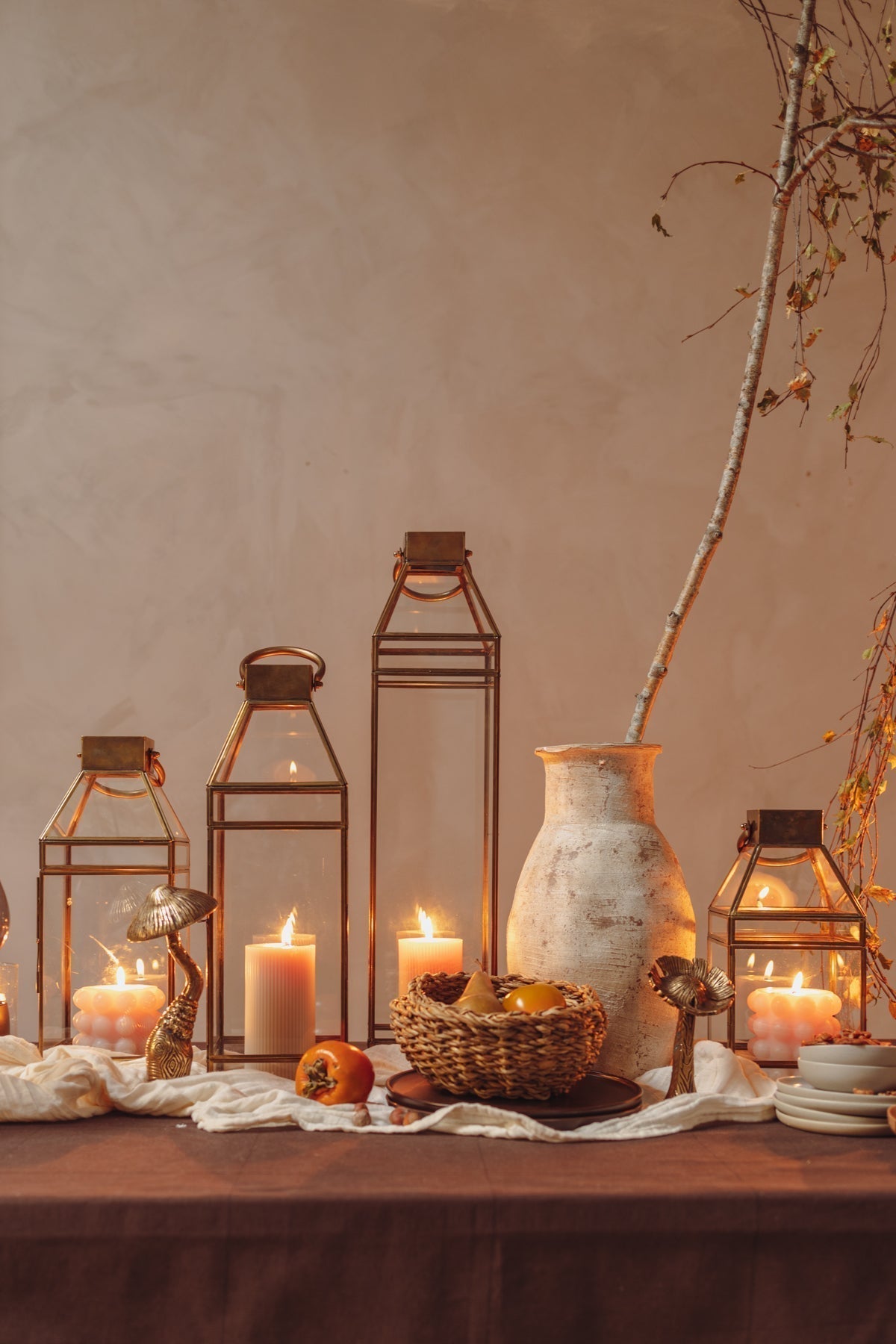martino tall antique brass glass lantern by zodax in 6539 5