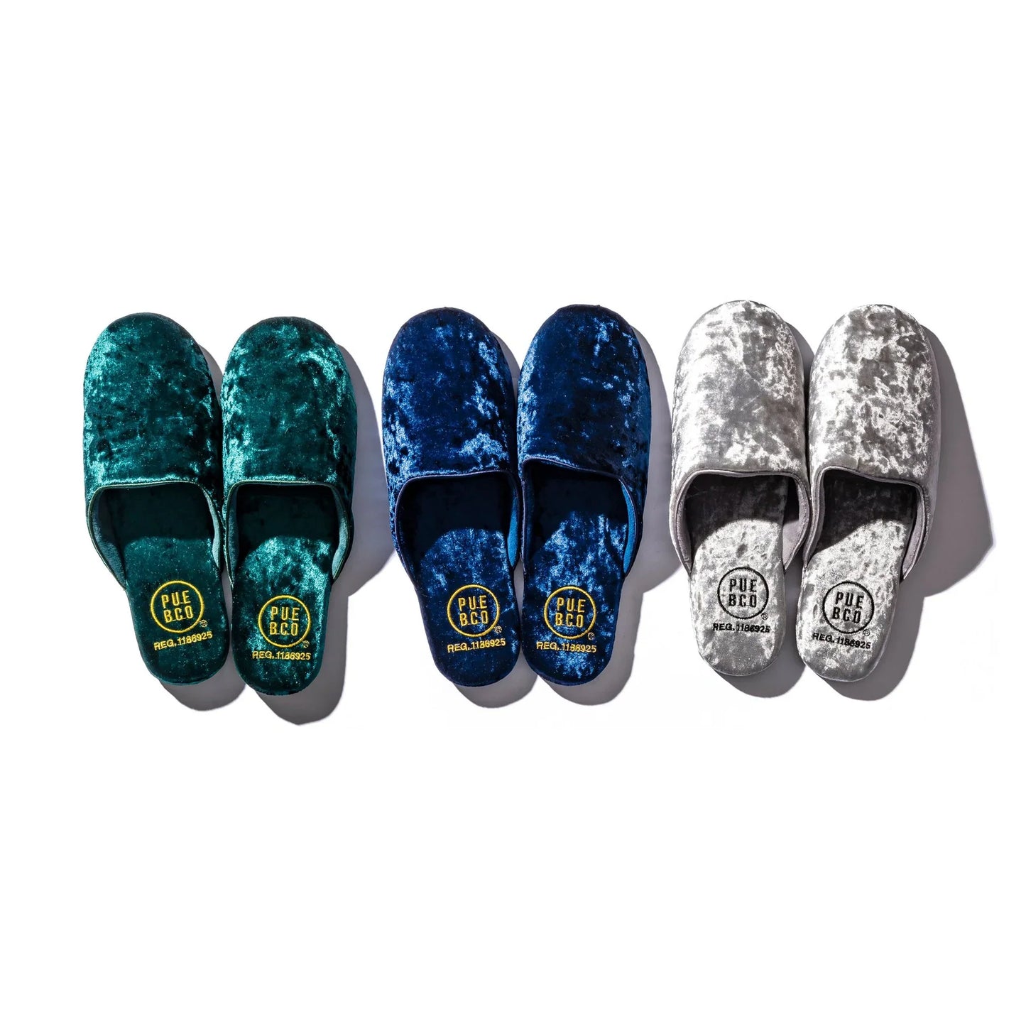 Velvet Slipper Small in Navy Blue