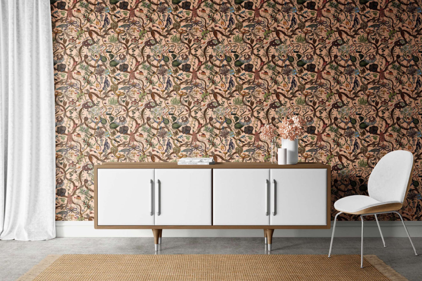 Glamour Life Wallpaper in Blush