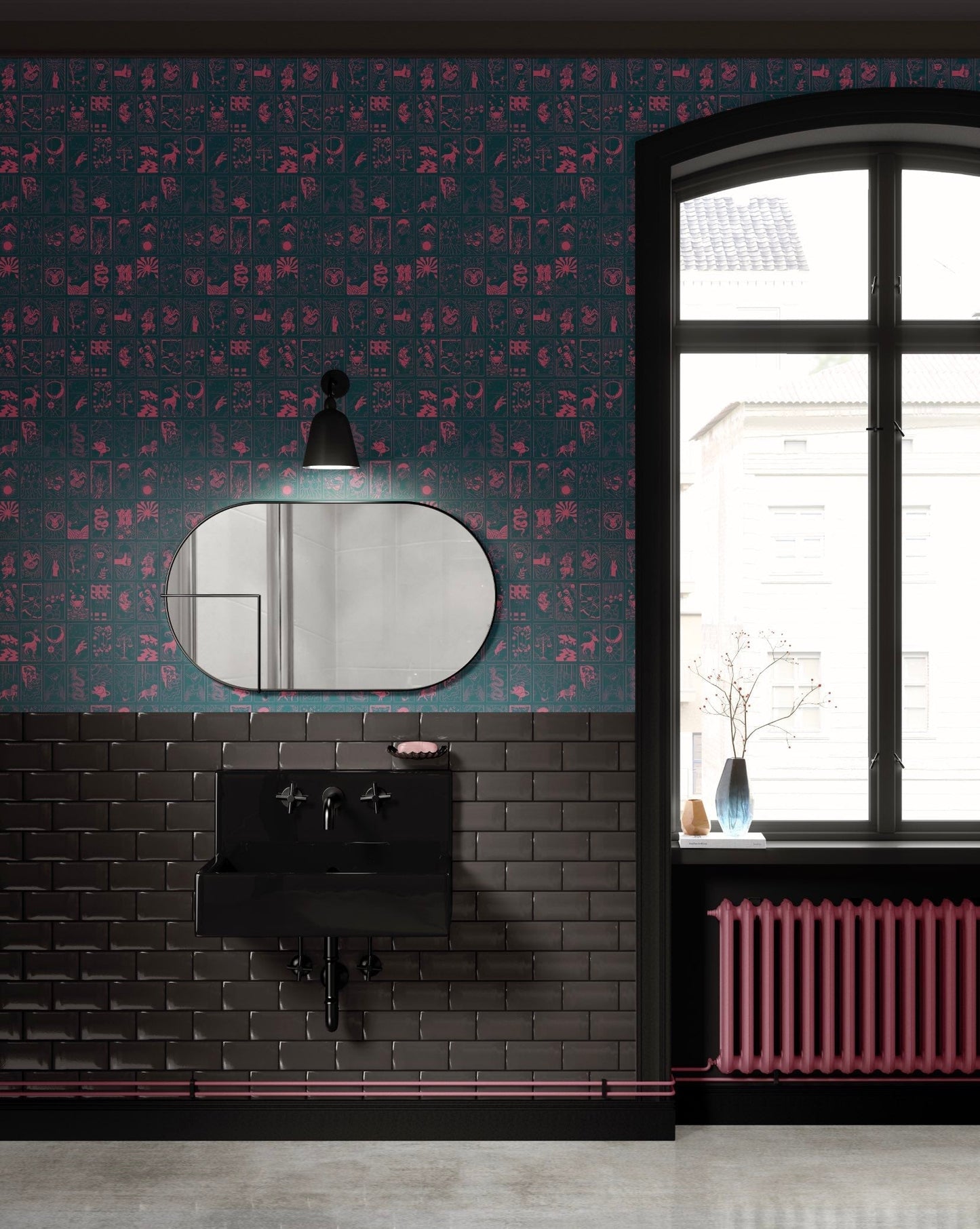 What's Your Sign Wallpaper in Nightshade/Hot Pink