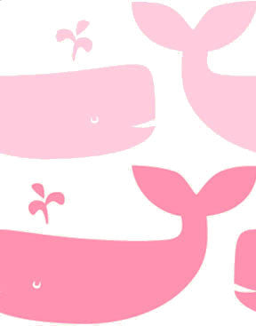 Whales Wallpaper in Candy design by Aimee Wilder