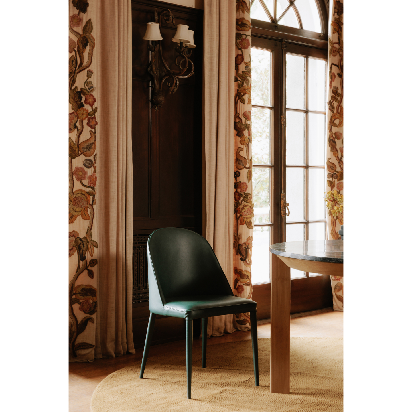 Burton Dining Chair Vegan Leather Set Of Two By Moe's Home Collection Ym 1002 07 By Moe's Home Collection 19