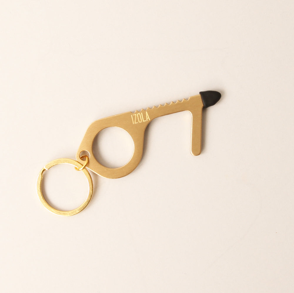 brass edc no touch tool by izola 3