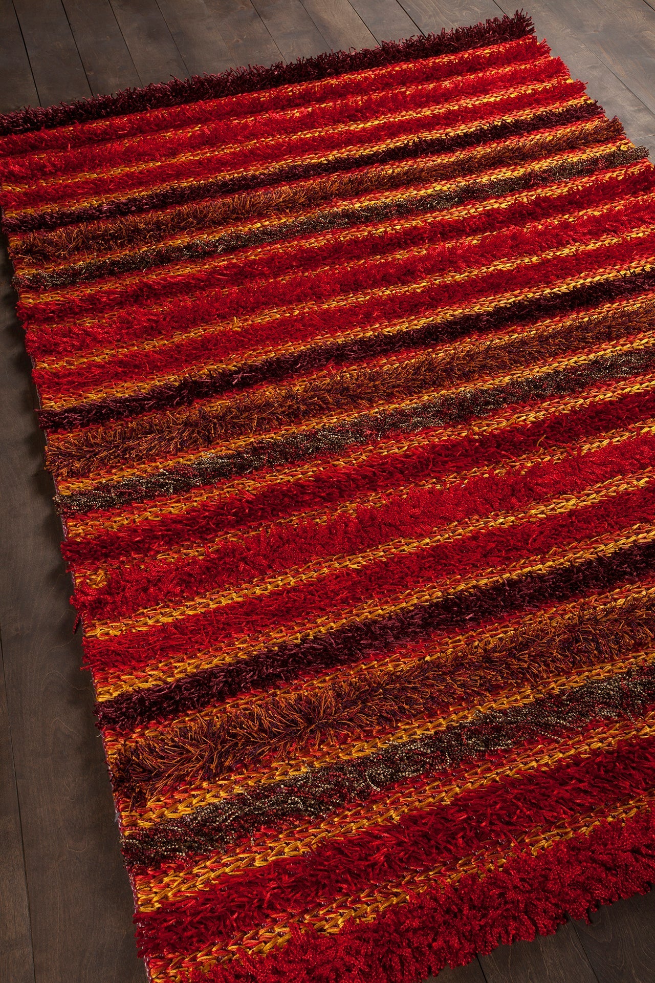 Lavasa Hand Woven Contemporary Shag Lav 21400 Rug Chandra Rugs 5