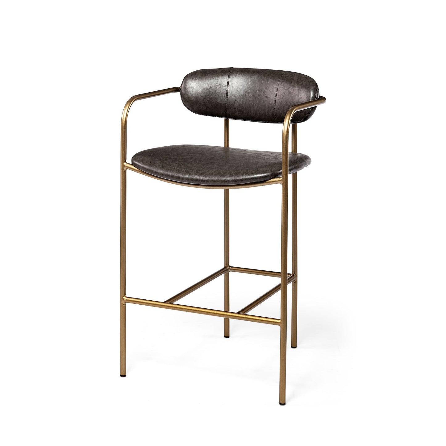 Parker Leather Seat Bar Counter Stool Mercana Mer 70780 2