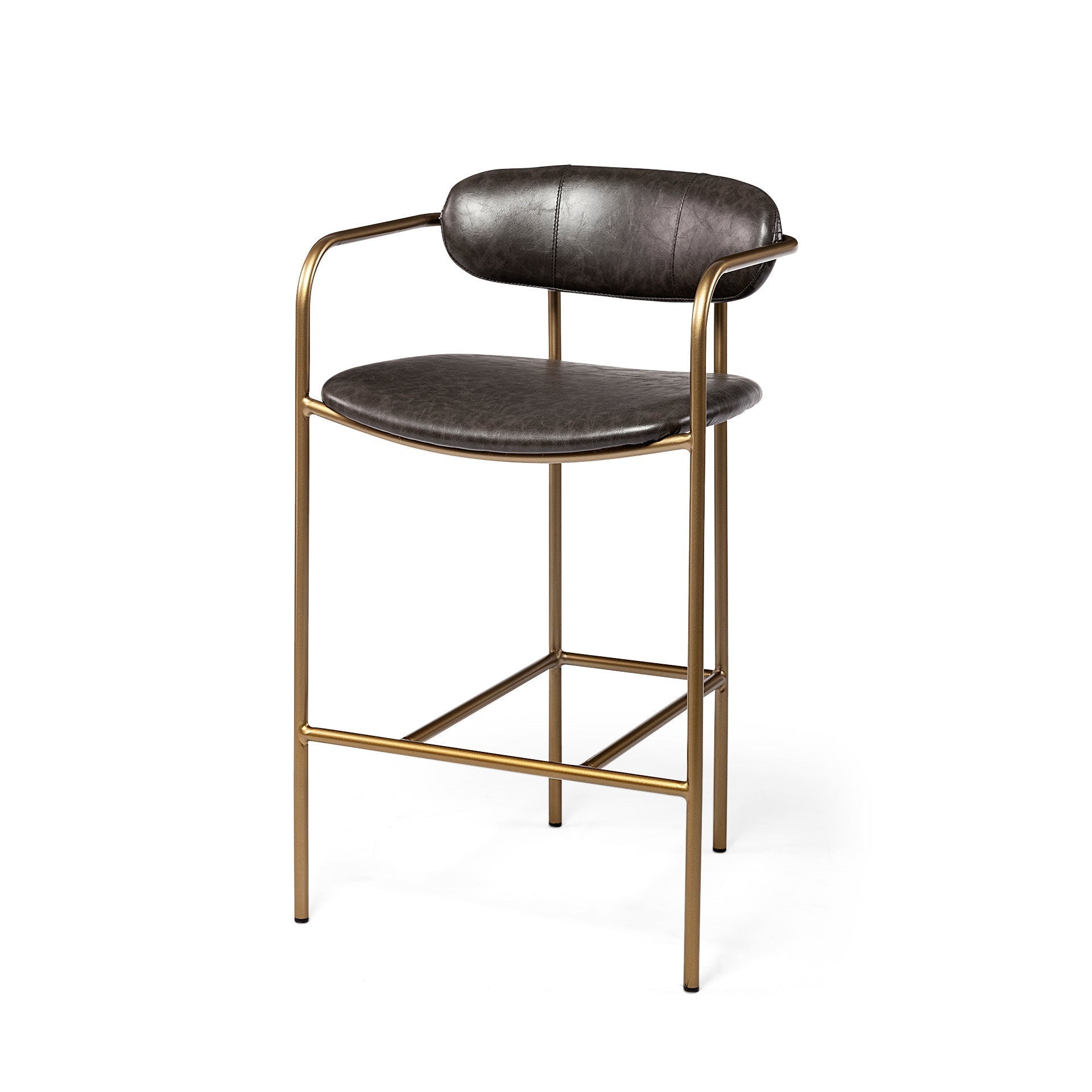 Parker Leather Seat Bar Counter Stool Mercana Mer 70780 2