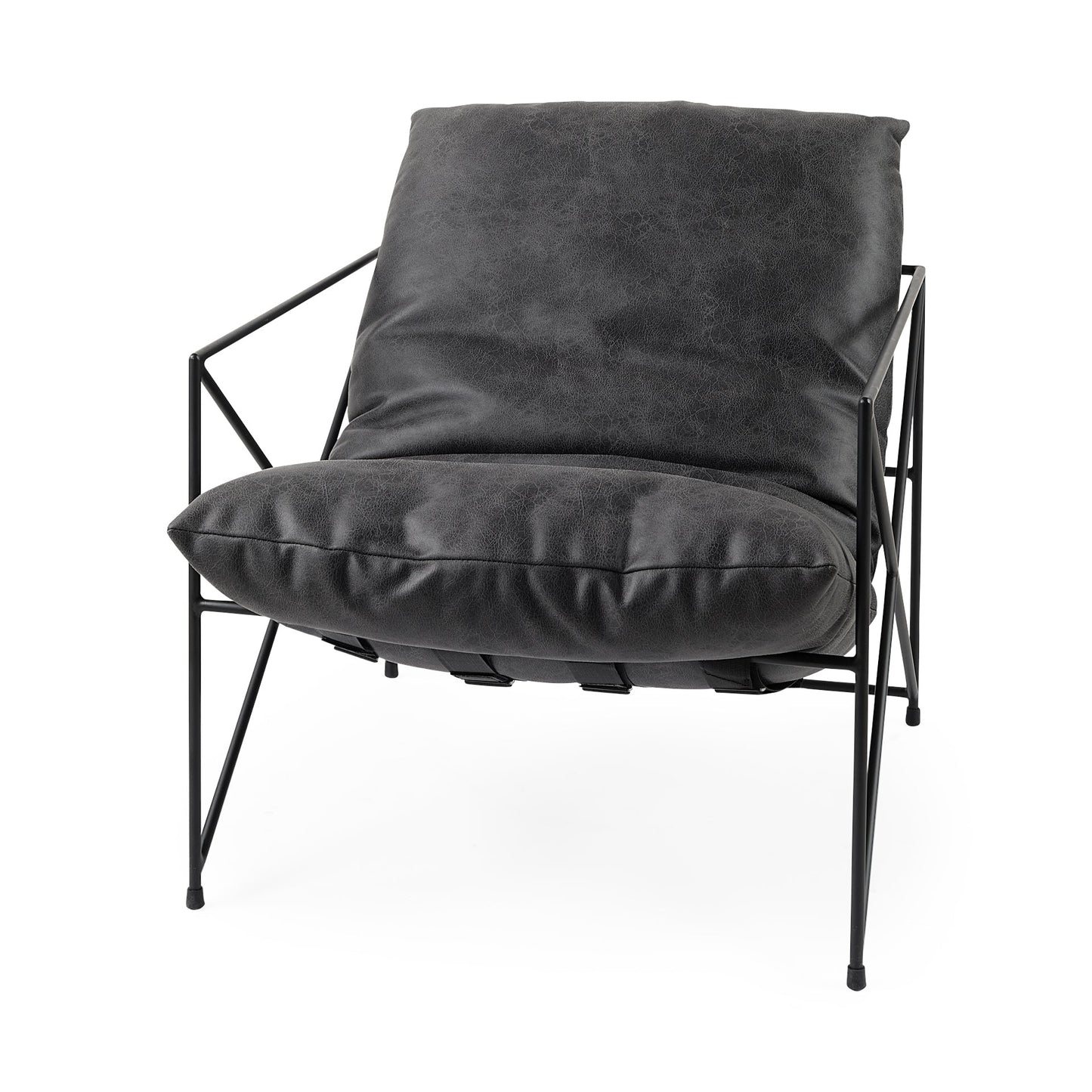 Leonidas Leather Accent Chair Mercana Mer 69461 2