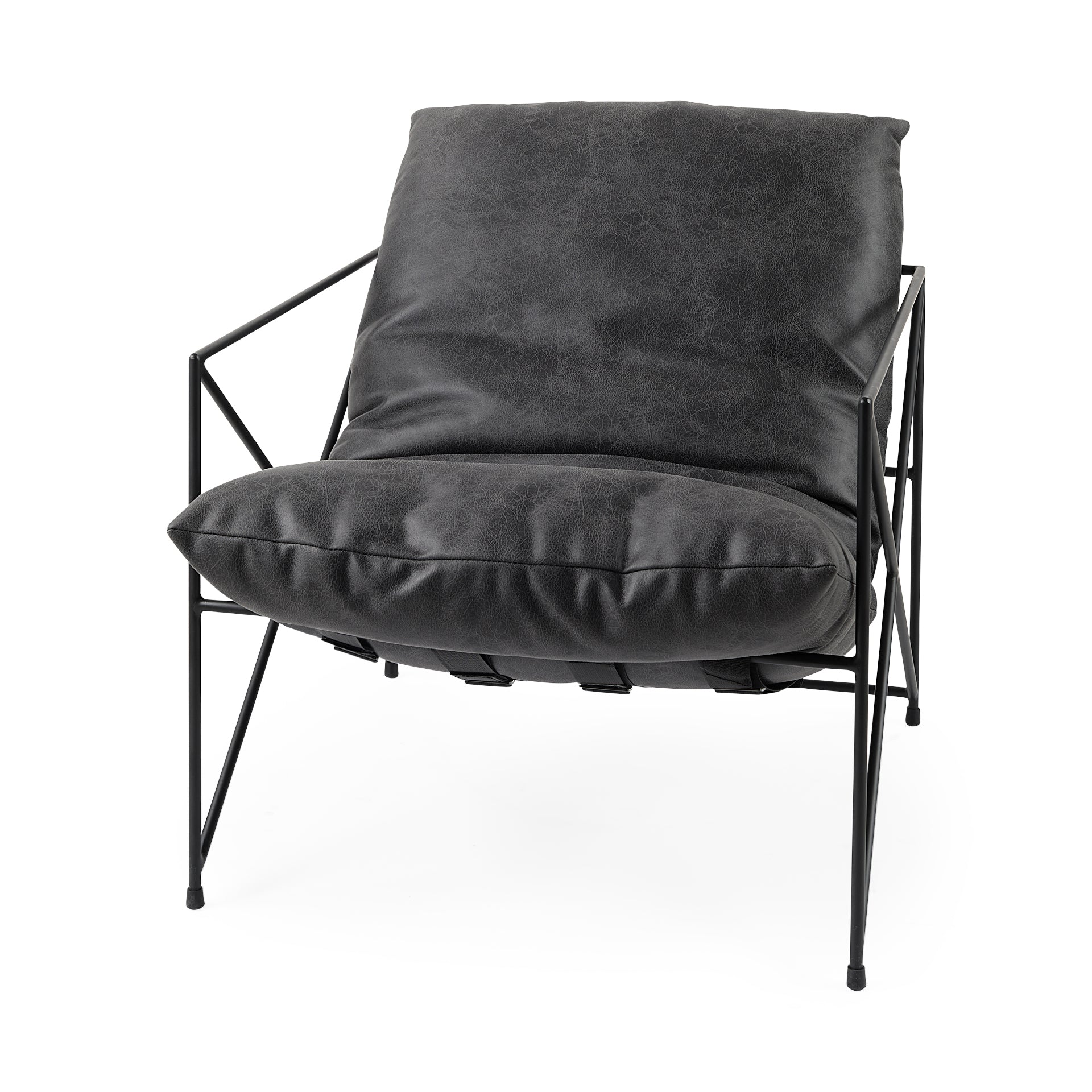 Leonidas Leather Accent Chair Mercana Mer 69461 2
