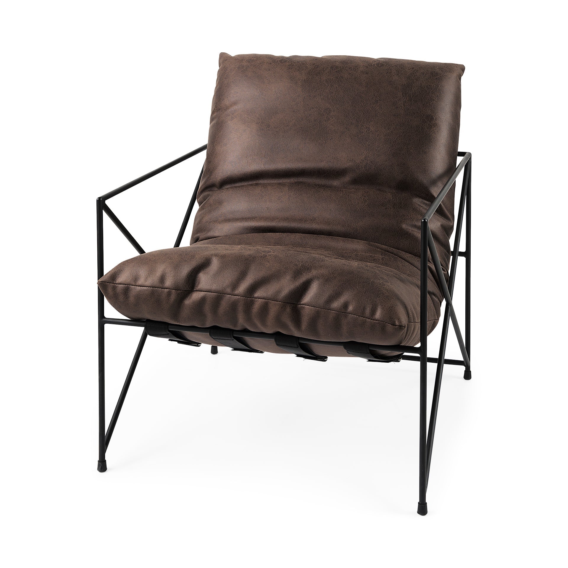 Leonidas Leather Accent Chair Mercana Mer 69461 1