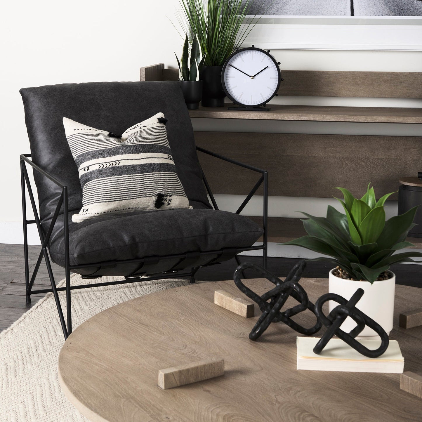 Leonidas Leather Accent Chair Mercana Mer 69461 23