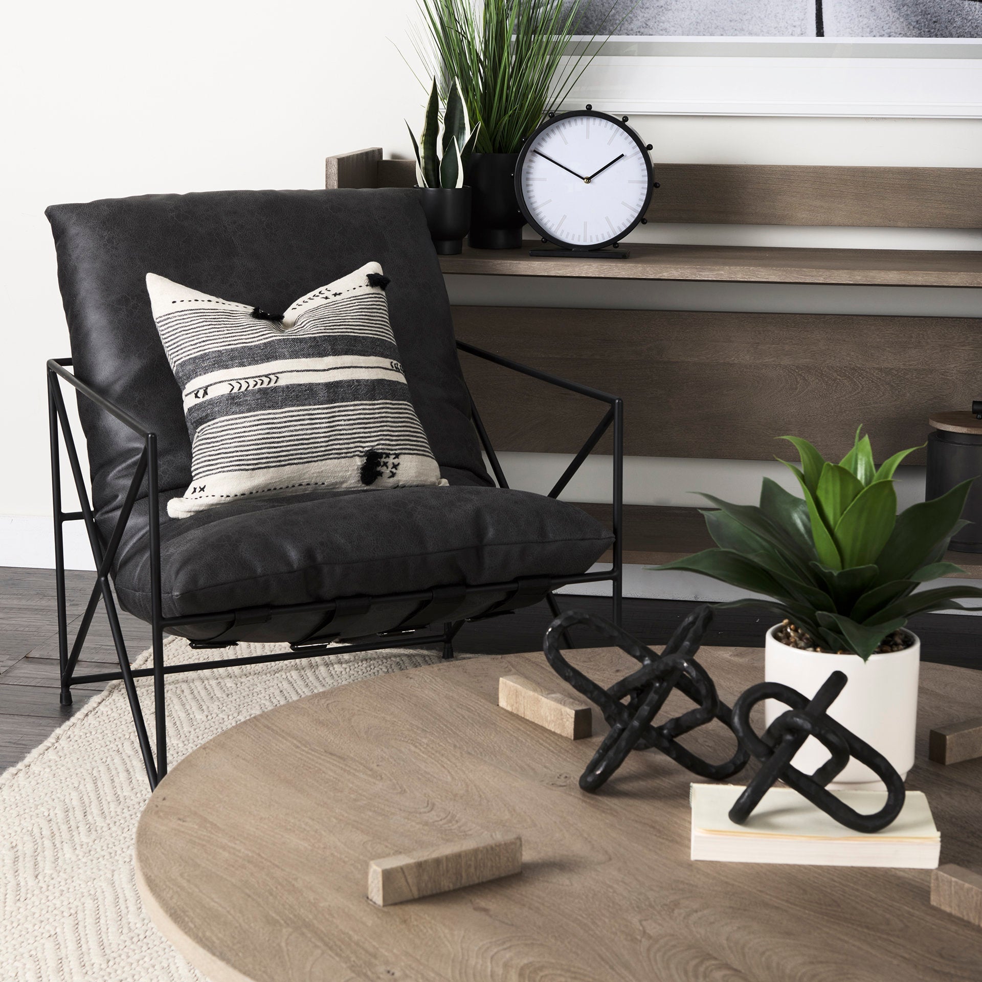 Leonidas Leather Accent Chair Mercana Mer 69461 23