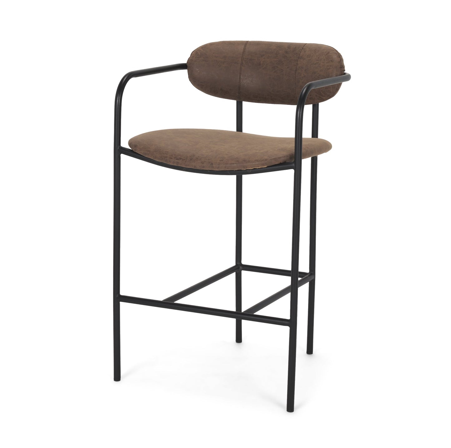 Parker Leather Seat Bar Counter Stool Mercana Mer 70780 1