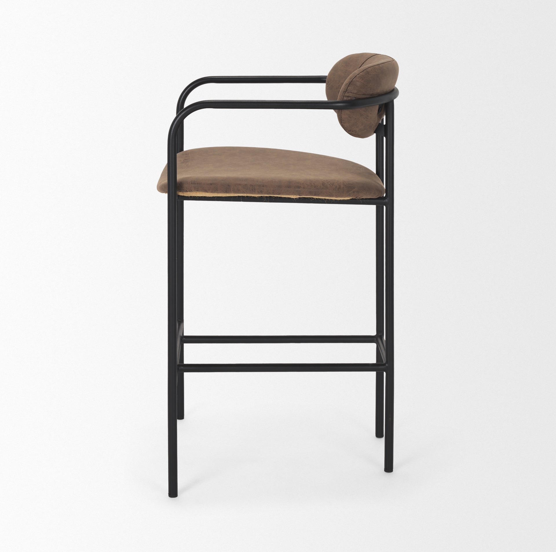 Parker Leather Seat Bar Counter Stool Mercana Mer 70780 7