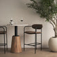 Parker Leather Seat Bar Counter Stool Mercana Mer 70780 27