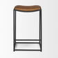 Taniel Leather Seat Bar Counter Stool Mercana Mer 70824 19
