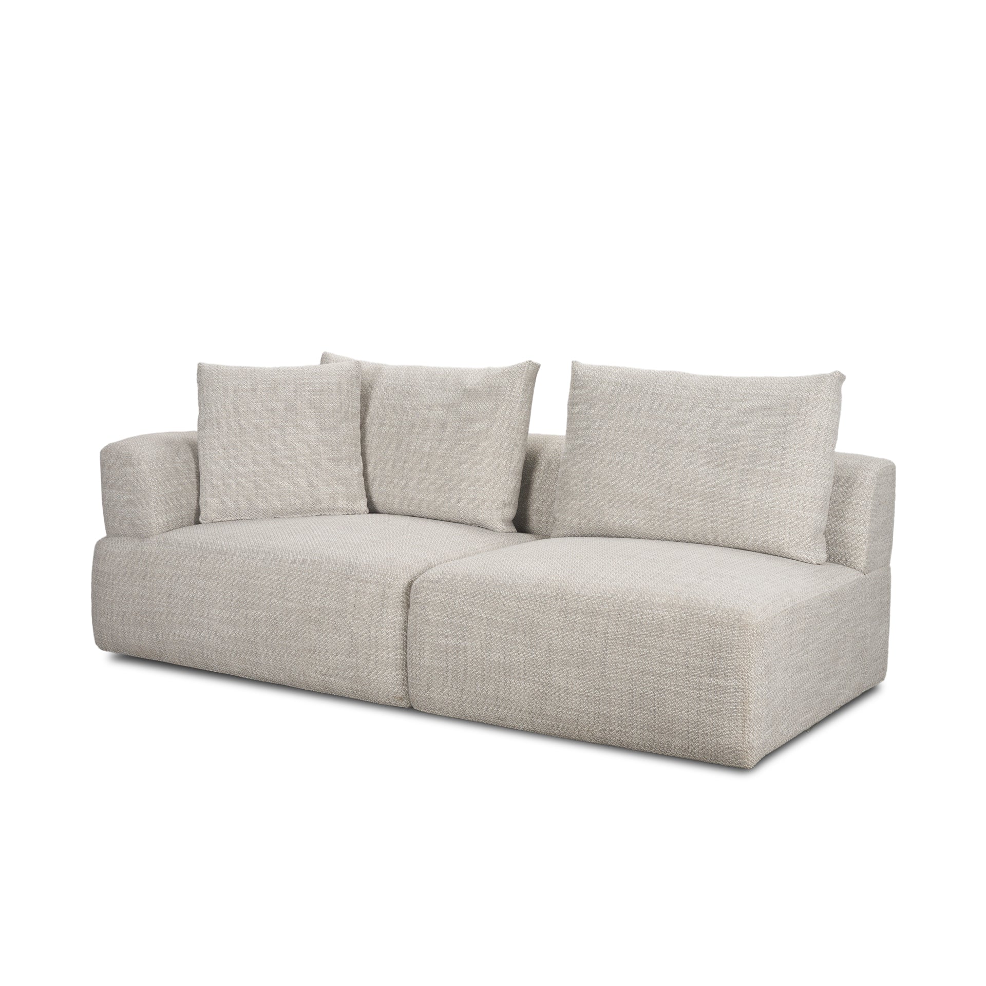 Warner Gray 2 Piece Long Sofa Mercana Mer 71030 B 2