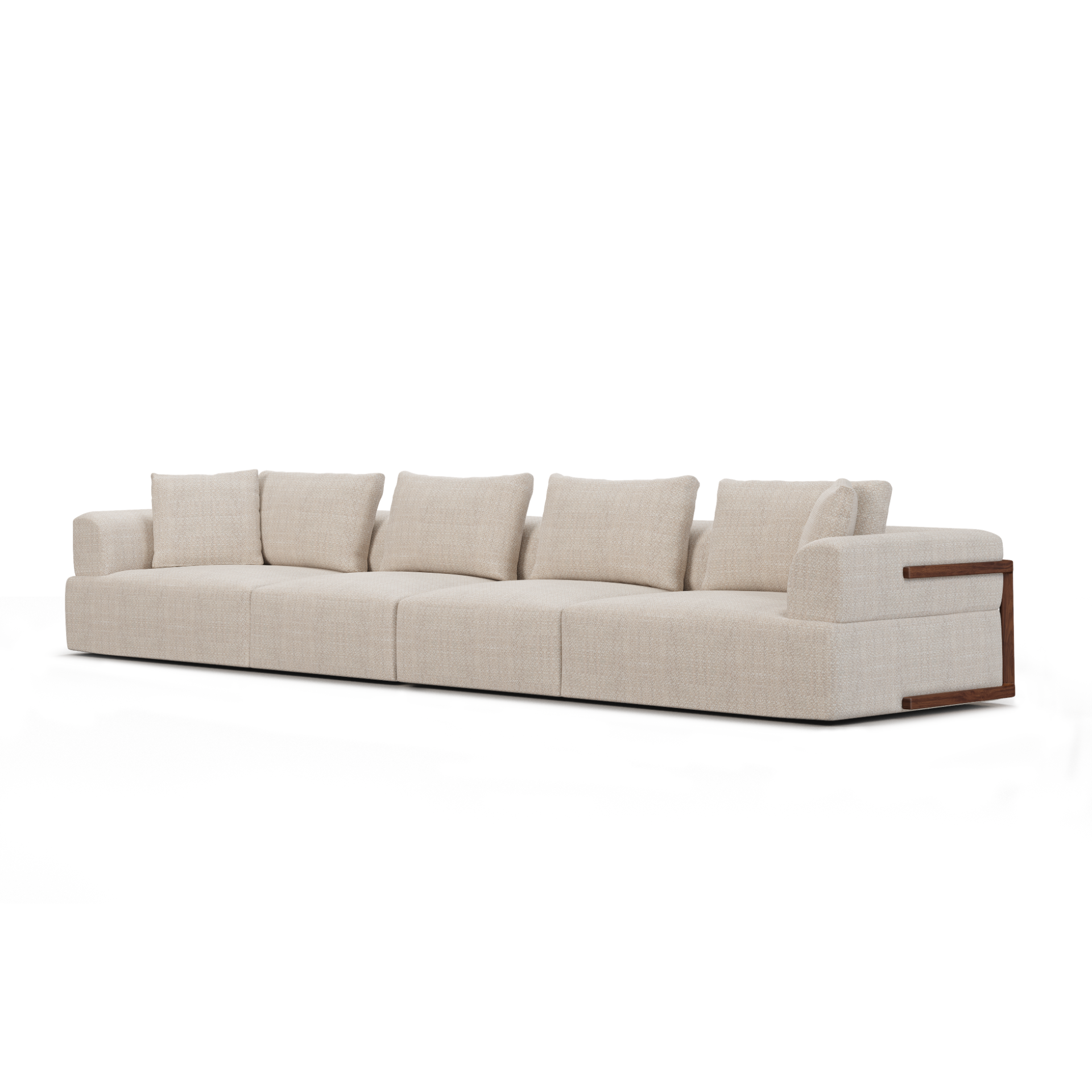 Warner Oatmeal 2 Piece Long Sofa Mercana Mer 71025 B 1