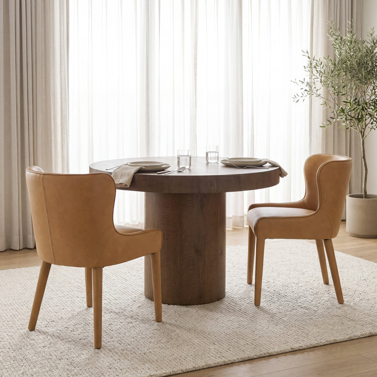 Nolan Slope Leather Dining Chair Mercana Mer 71253 11