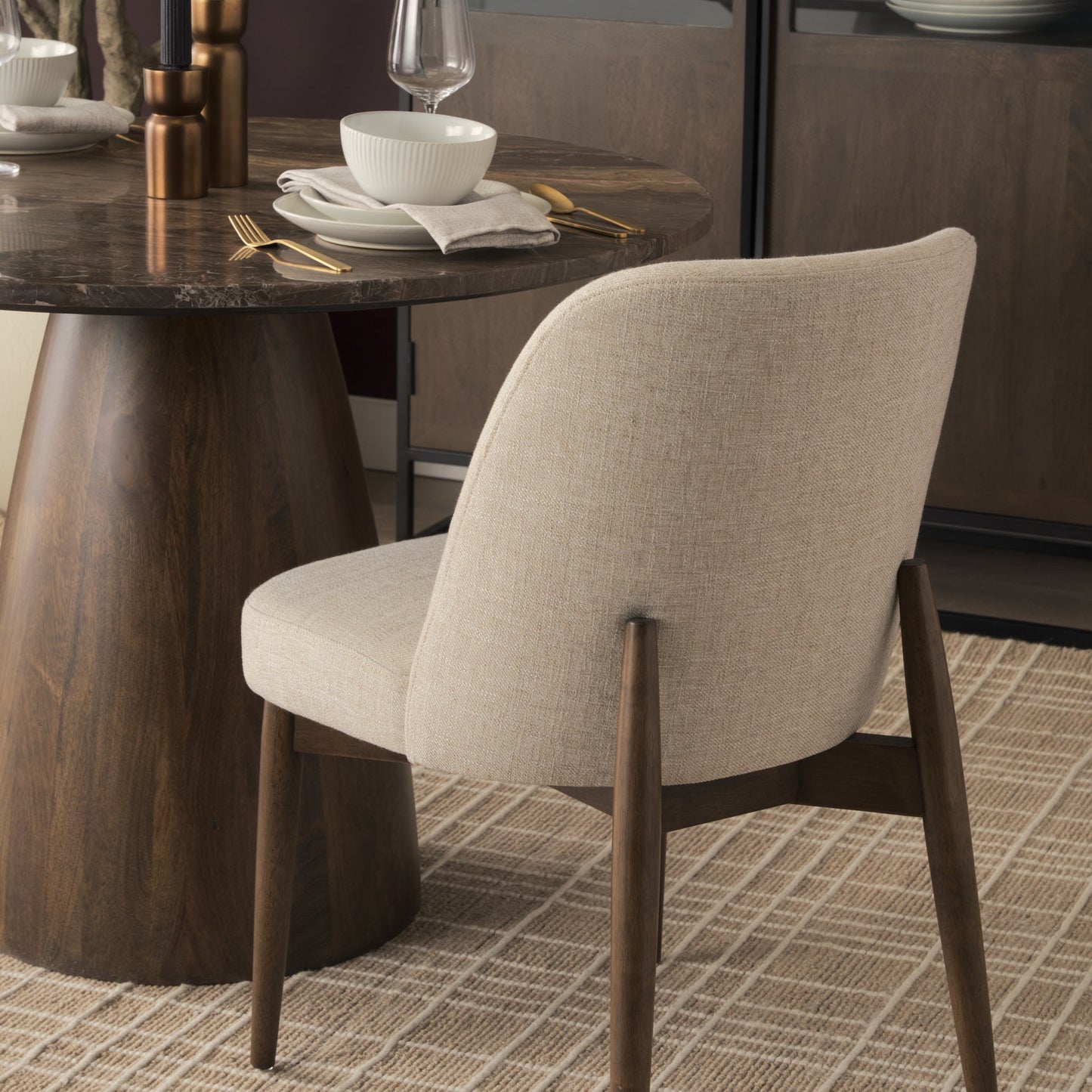 Abbie Curve Fabric Dining Chair Mercana Mer 71247 21