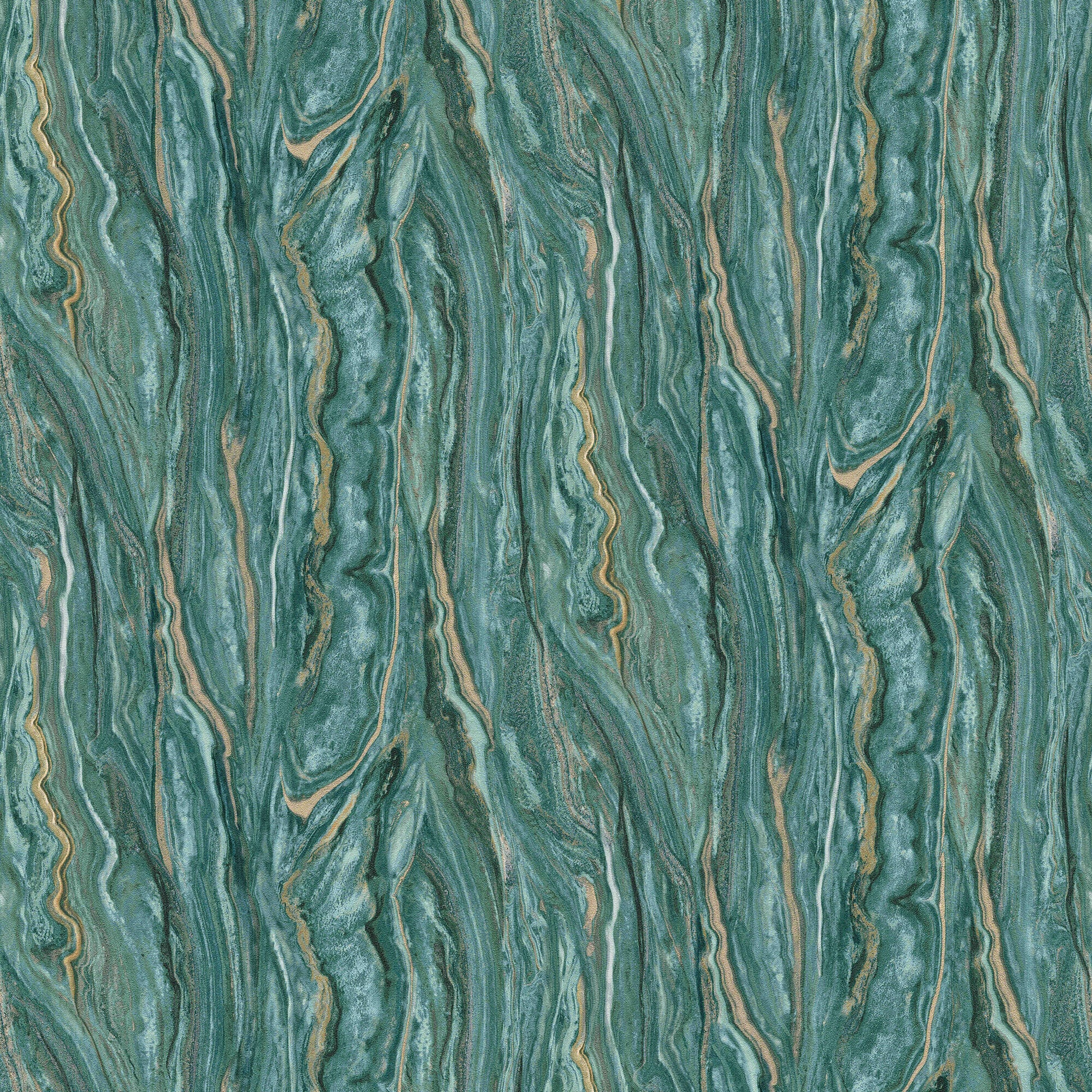 sample marble wallpaper in teal gold from the elle decoration collection by galerie wallcoverings 1