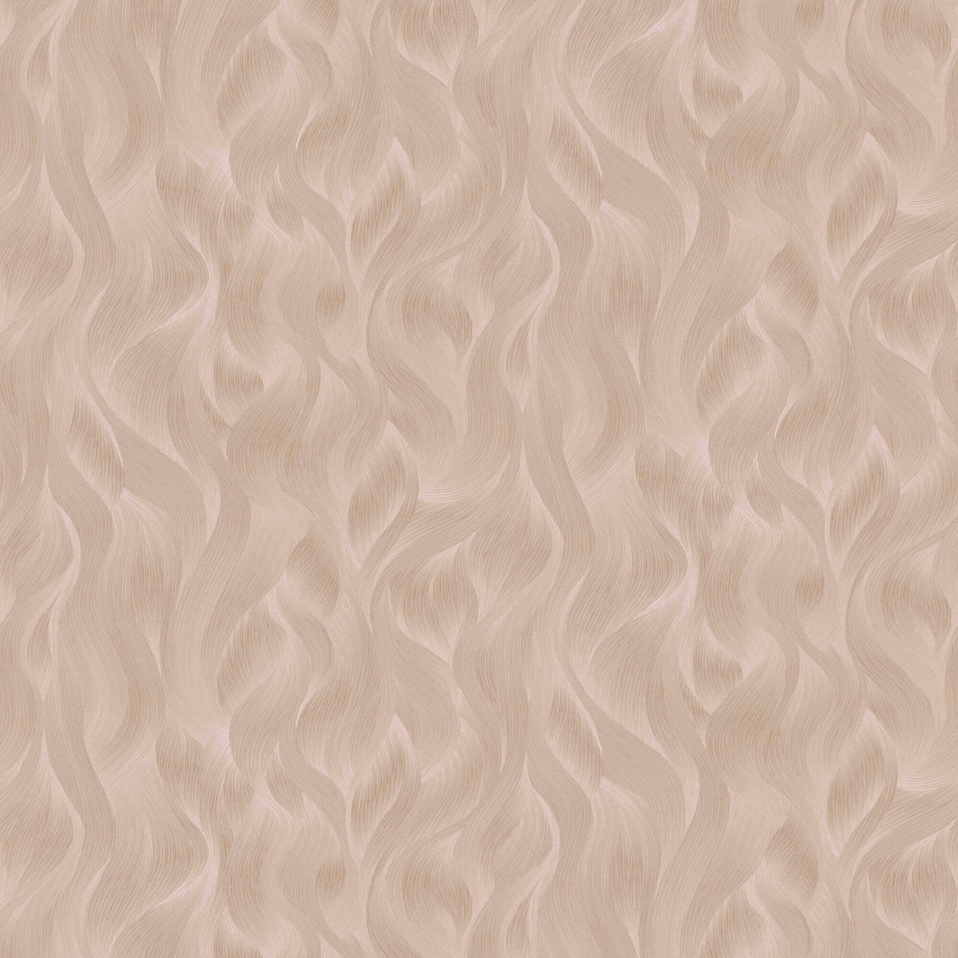 sample wave pattern wallpaper in blush from the elle decoration collection by galerie wallcoverings 1