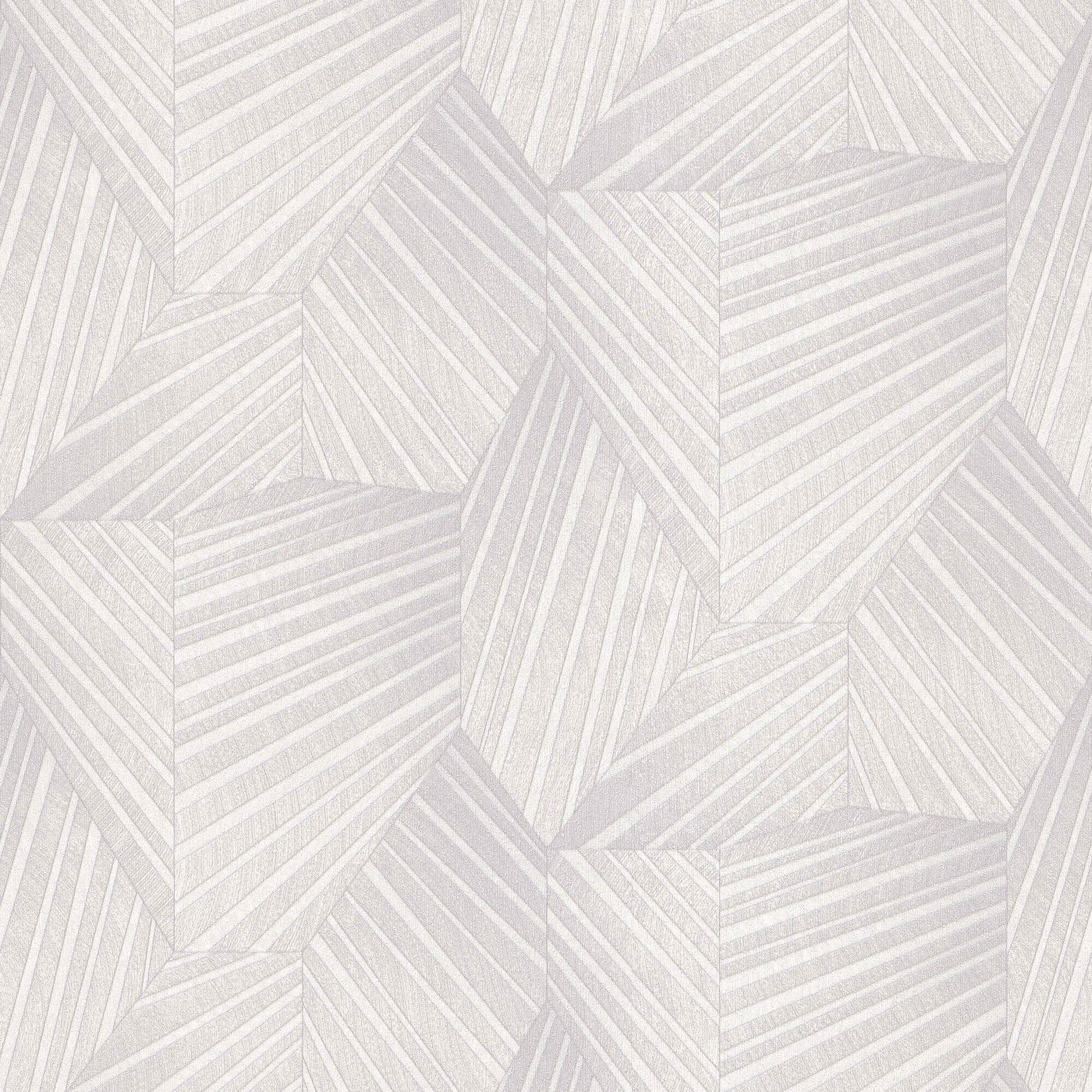 sample geometric d triangle wallpaper in light grey cream from the elle decoration collection by galerie wallcoverings 1