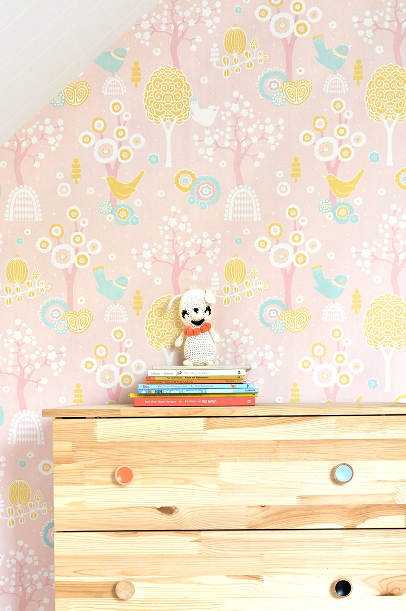 Cherry Valley Pink Wallpaper by Majvillan