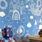 Dragon Sky Dark Blue Wallpaper by Majvillan