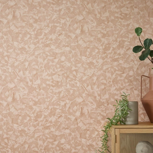 Elle Decoration Wood/Stone Wallpaper in Bronze