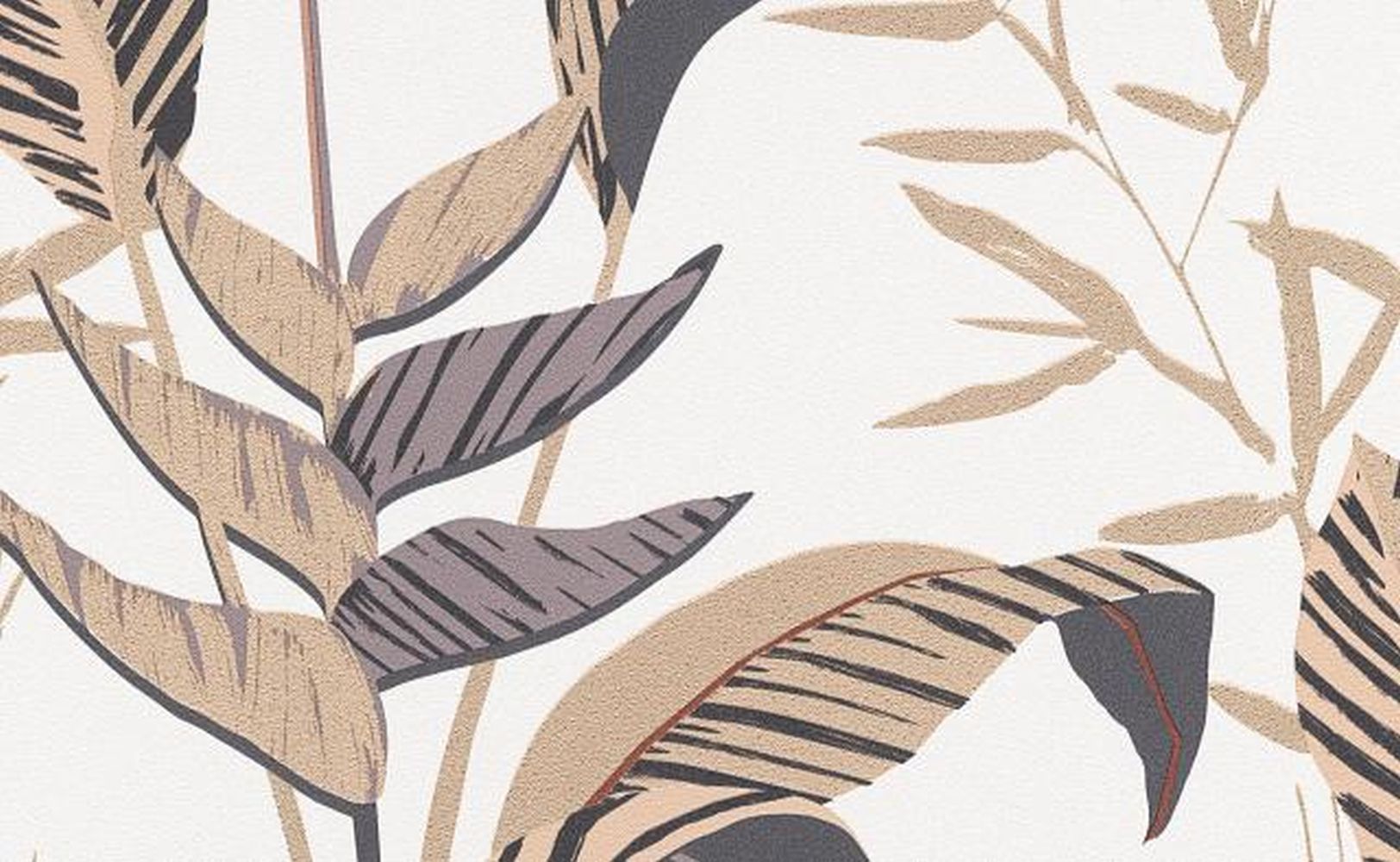 Sample Elle Decoration Floral Wallpaper in Beige