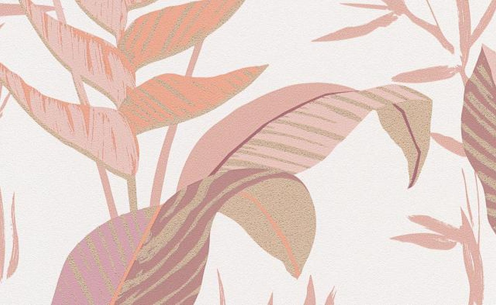 Sample Elle Decoration Floral Wallpaper in Rose