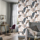 Elle Decoration Floral Wallpaper in Blue/Black