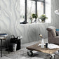 Elle Decoration Patterned Stone Wallpaper in Grey