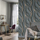Elle Decoration Patterned Stone Wallpaper in Black