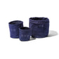 canvas pot cover large navy blue design by puebco 6