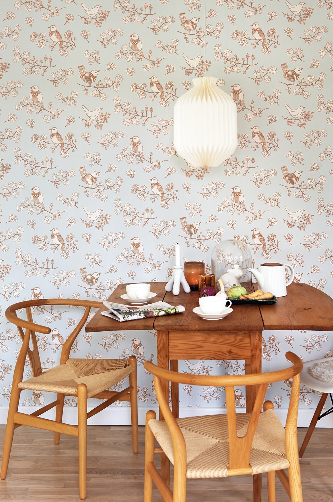 Sugar Tree Soft Grey Wallpaper by Majvillan