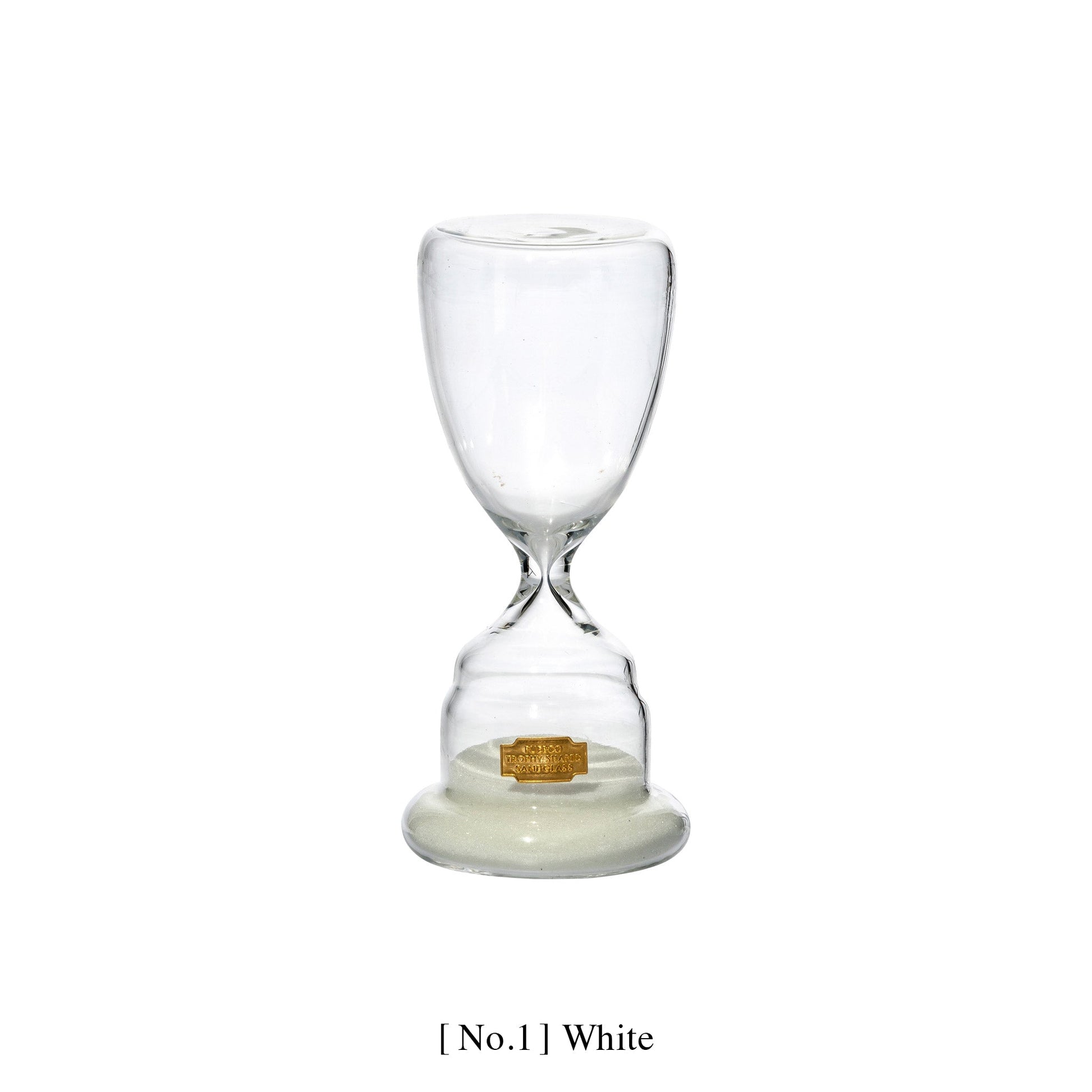 trophy shaped sandglass white no 3 design by puebco 1