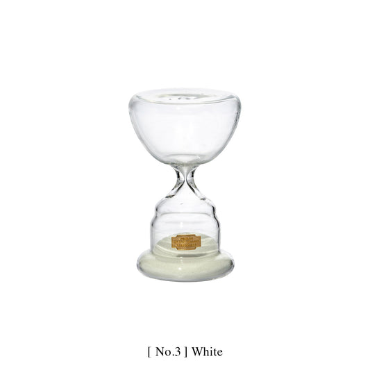 trophy shaped sandglass white no 3 design by puebco 3