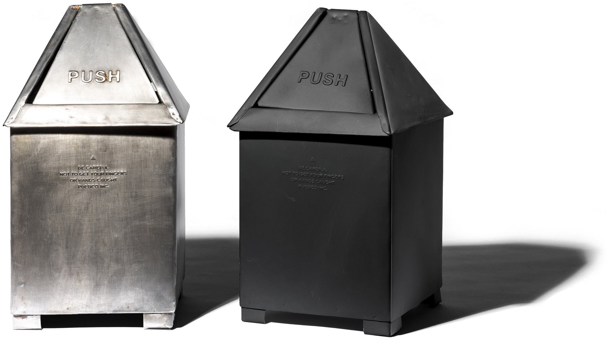 table top dust bin black design by puebco 6