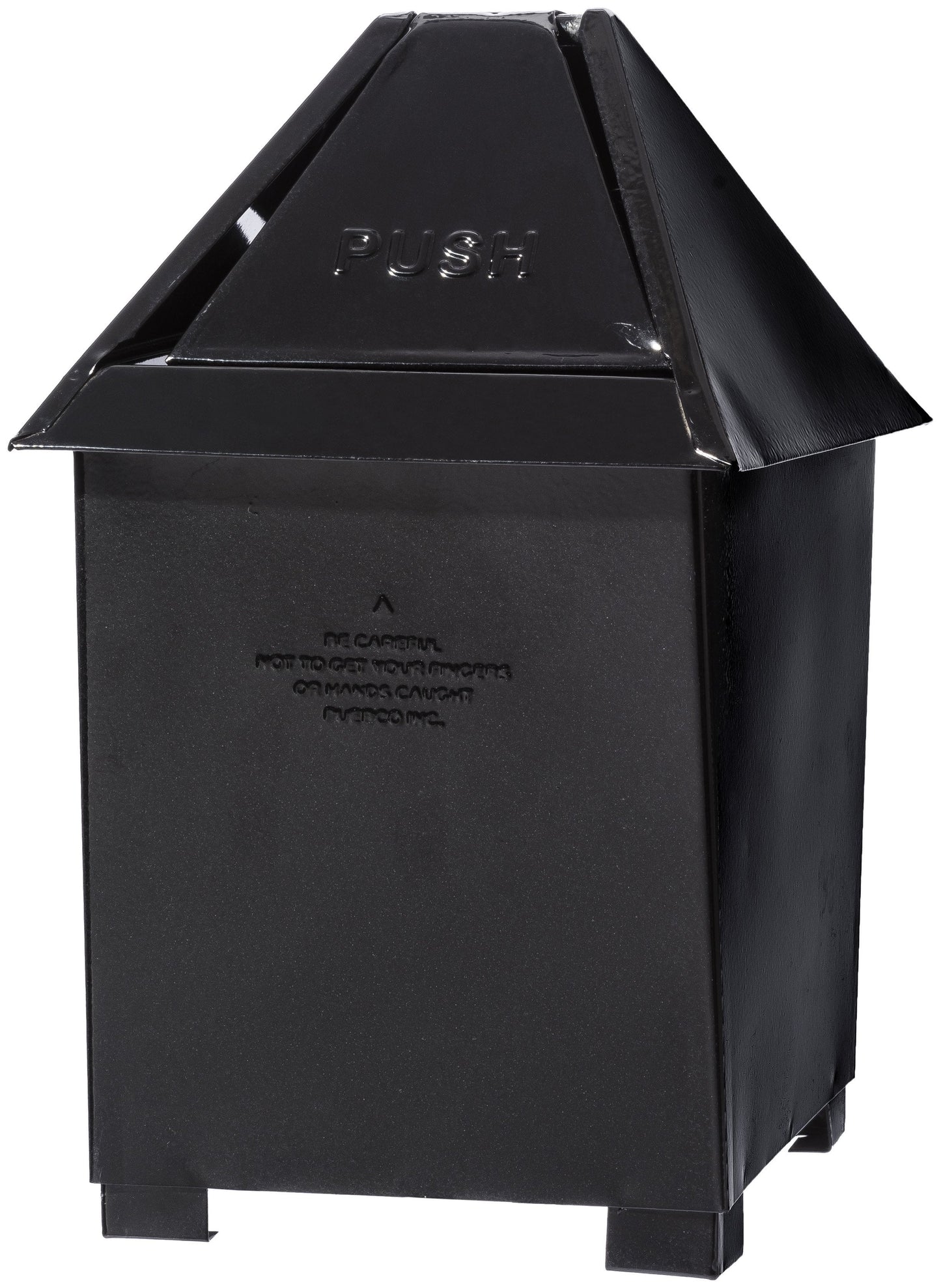 table top dust bin black design by puebco 5