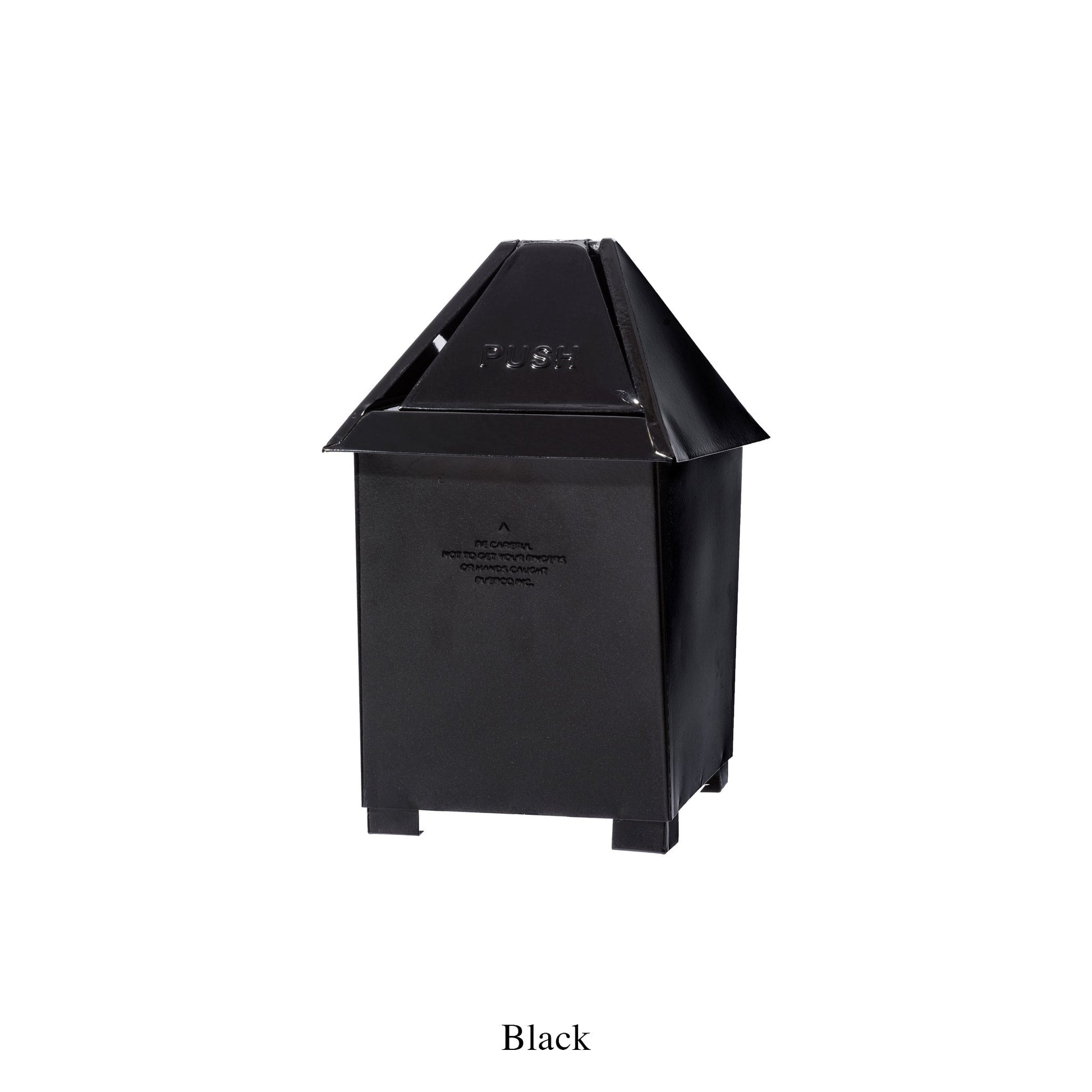 table top dust bin black design by puebco 3